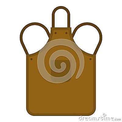 Blacksmiths apron icon isolated Vector Illustration