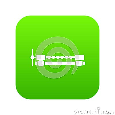 Blacksmiths clamp icon digital green Vector Illustration