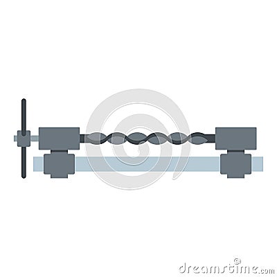 Blacksmiths clamp icon isolated Vector Illustration