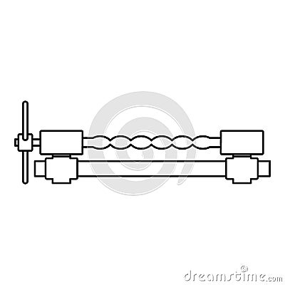 Blacksmiths clamp icon outline Vector Illustration