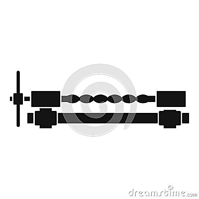 Blacksmiths clamp icon simple Vector Illustration