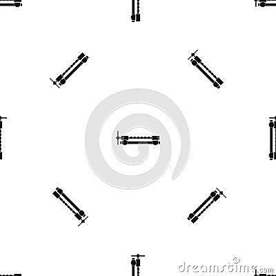 Blacksmiths clamp pattern seamless black Vector Illustration