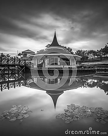 Blackwhite Photos landscape Wonderful Bintan Indonesia Stock Photo