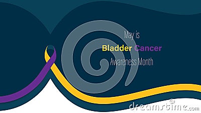 Bladder Cancer Awareness Month, vector illustration Vector Illustration