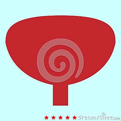 Bladder it is color icon . Vector Illustration