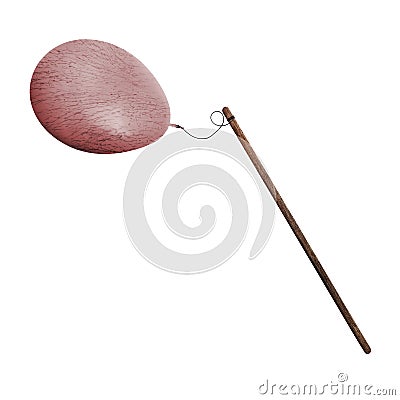 Bladder on stick as per Laputa. Well...balloon adjusted. Stock Photo