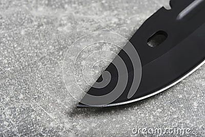 Blade knife with a sharp blade. Stock Photo