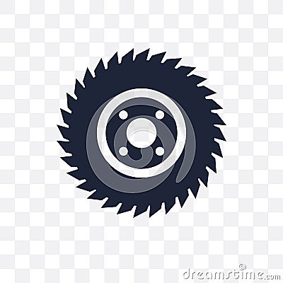 blade saw transparent icon. blade saw symbol design from Construction collection. Vector Illustration