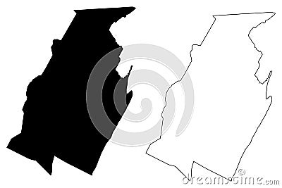 Blair County, Commonwealth of Pennsylvania U.S. county, United States of America, USA, U.S., US map vector illustration, Vector Illustration