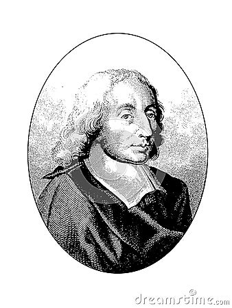 Blaise Pascal - French mathematician, Physicist Stock Photo