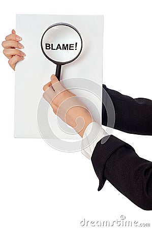 Blame Stock Photo