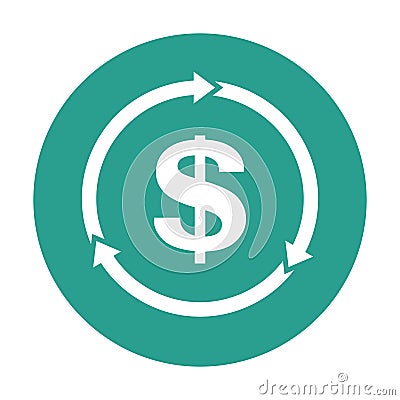 us coin vector, cent coin for paying and investment of businessman, cryptocurrency in trade Vector Illustration