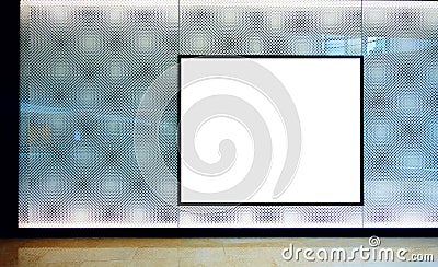 advertising blank billboard Stock Photo