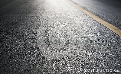 Blank asphalt road with light Stock Photo