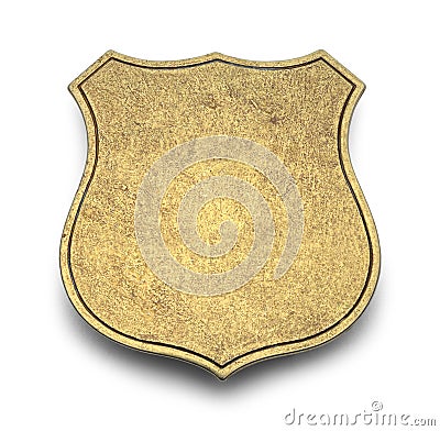 Blank Badge Stock Photo