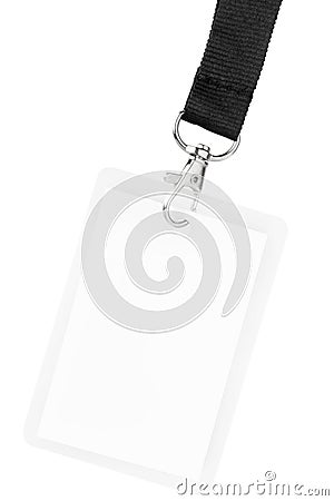 Blank badge or ID pass Stock Photo