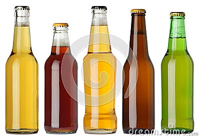 Blank beer bottles Stock Photo