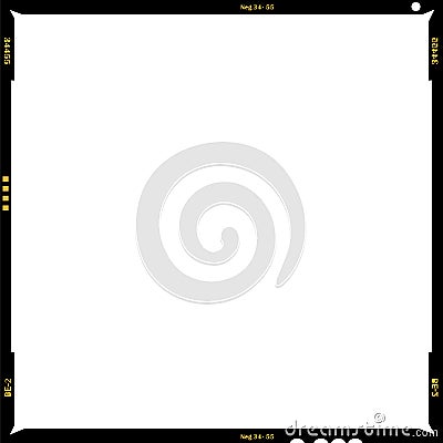 Blank medium format negative Vector Illustration