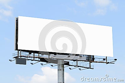 Blank billboard Stock Photo