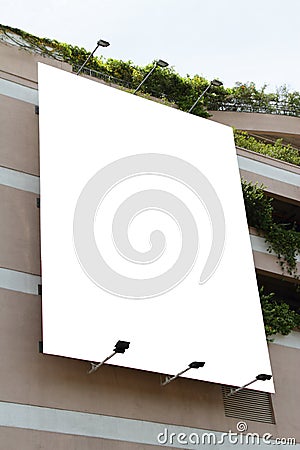 Blank Billboard Stock Photo