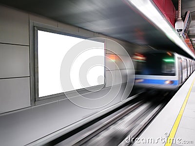 Blank billboard Stock Photo