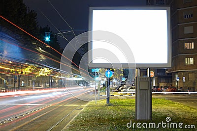 Blank billboard Stock Photo