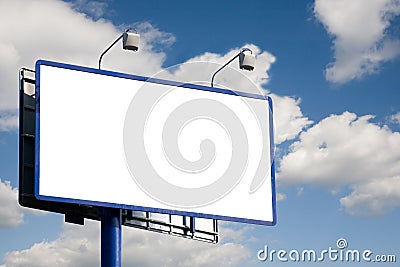 Blank billboard Stock Photo