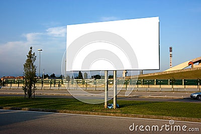 Blank billboard Stock Photo