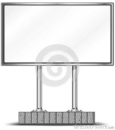 Blank billboard Vector Illustration