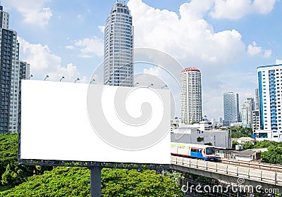 Blank billboard Stock Photo