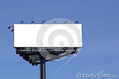 Blank billboard mock up Stock Photo