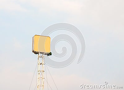 Blank billboard for outdoor advertising poster or blank billboard at day time for advertisement. Stock Photo