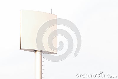 Blank billboard for outdoor advertising poster or blank billboard at day time for advertisement. Stock Photo
