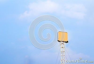 Blank billboard for outdoor advertising poster or blank billboard at day time for advertisement. Stock Photo