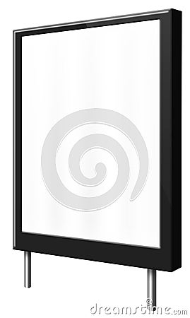 Blank billboard (city advert) Stock Photo