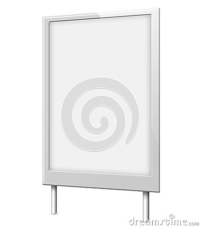 Blank billboard (city advert) Stock Photo