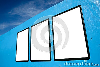 Blank billboards Stock Photo