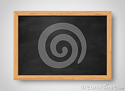 Blank black chalkboard. Background and texture. Stock Photo