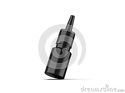 Blank black matte dropper bottle for branding and mockup Stock Photo