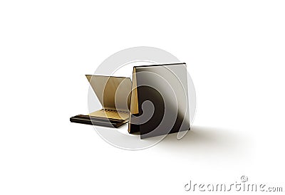 Blank black promo matches book mock up, 3d rendering Stock Photo