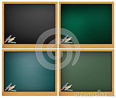 Blank blackboard Stock Photo