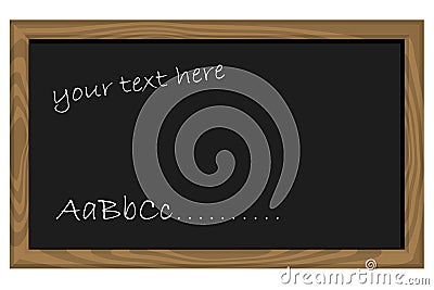 Blank blackboard Vector Illustration