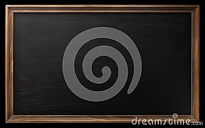 Blank Blackboard School, Chalk rubbed out on blackboard Stock Photo