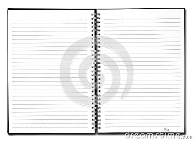 Blank book with black cover Stock Photo