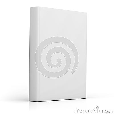 Blank book cover over white background Stock Photo