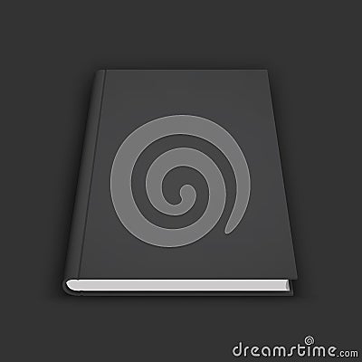 Blank book, textbook, booklet or notebook mockup Vector Illustration