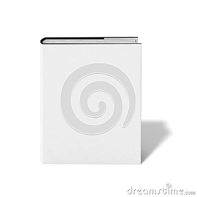 Blank book with white cover Stock Photo