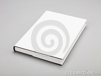 Blank book white cover 5,5 x 8,8 in Stock Photo