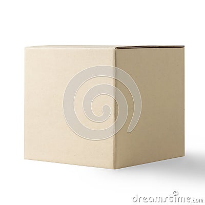 Blank Box isolated on white Stock Photo