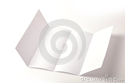 Blank brochure Stock Photo